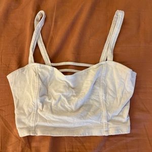 Garage Cage Back Crop Tank Top